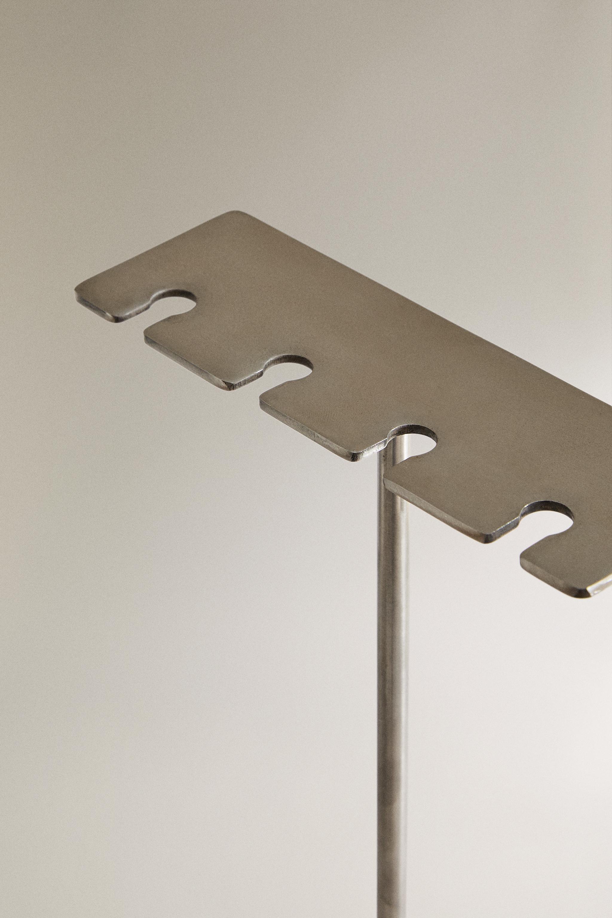 STEEL ACCESSORIES STAND FIREPLACE